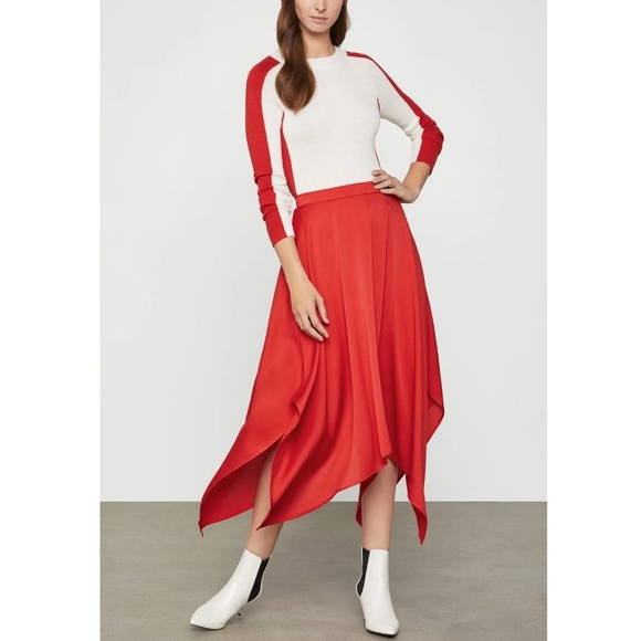 🔥BCBGMAXAZRIA Rosso Midi Skirt